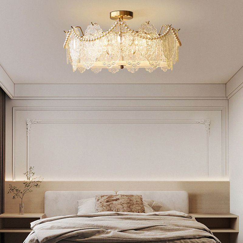 Glass Shade Flush Mount Ceiling Light Modern Flush Mount Ceiling Fixture