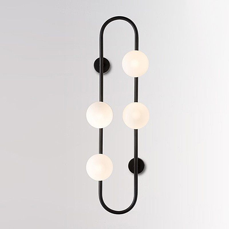 4 Light Unique Shape Wall Light Fixture Modern Wall Mounted Lighting for Living Room