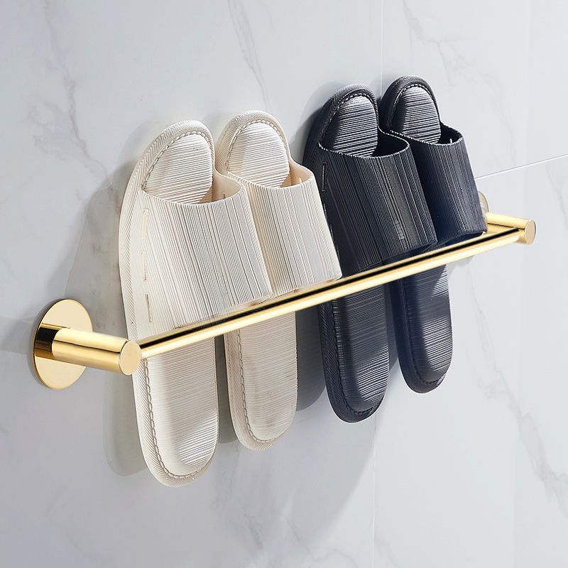 2 Piece Bathroom Hardware Set Modern Stainless-steel Slipper Rack