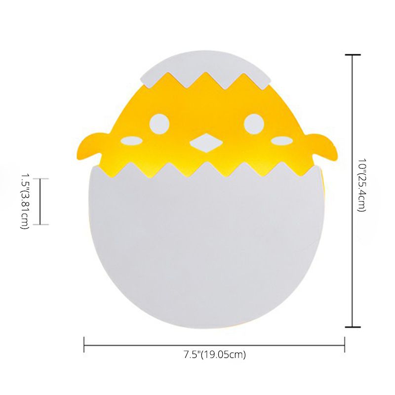 Cartoon Shape Sconce Light Fixture Creative Acrylic 1 Light Sconces