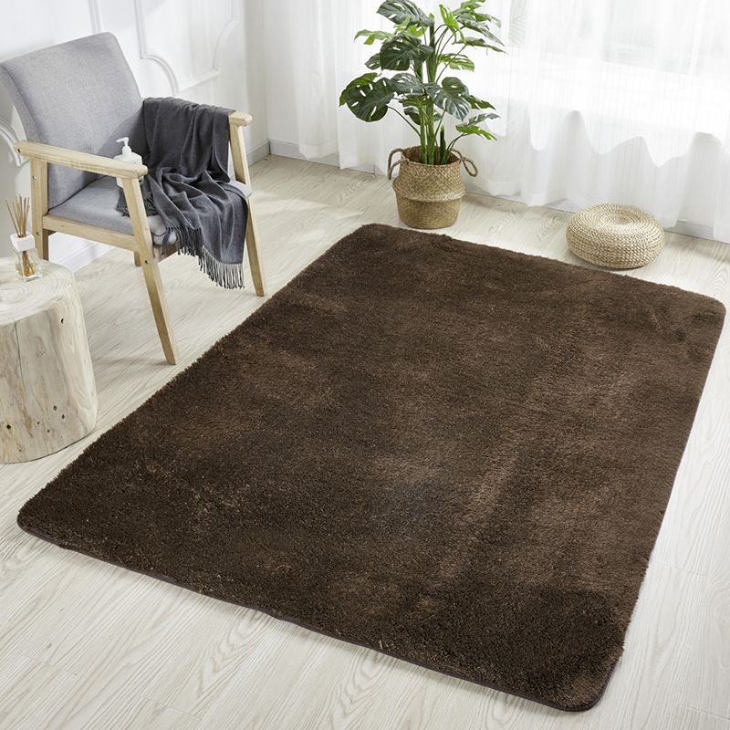 Tapis rose clair en Polyester de couleur unie, tapis d'intérieur lavable pour la décoration de la maison