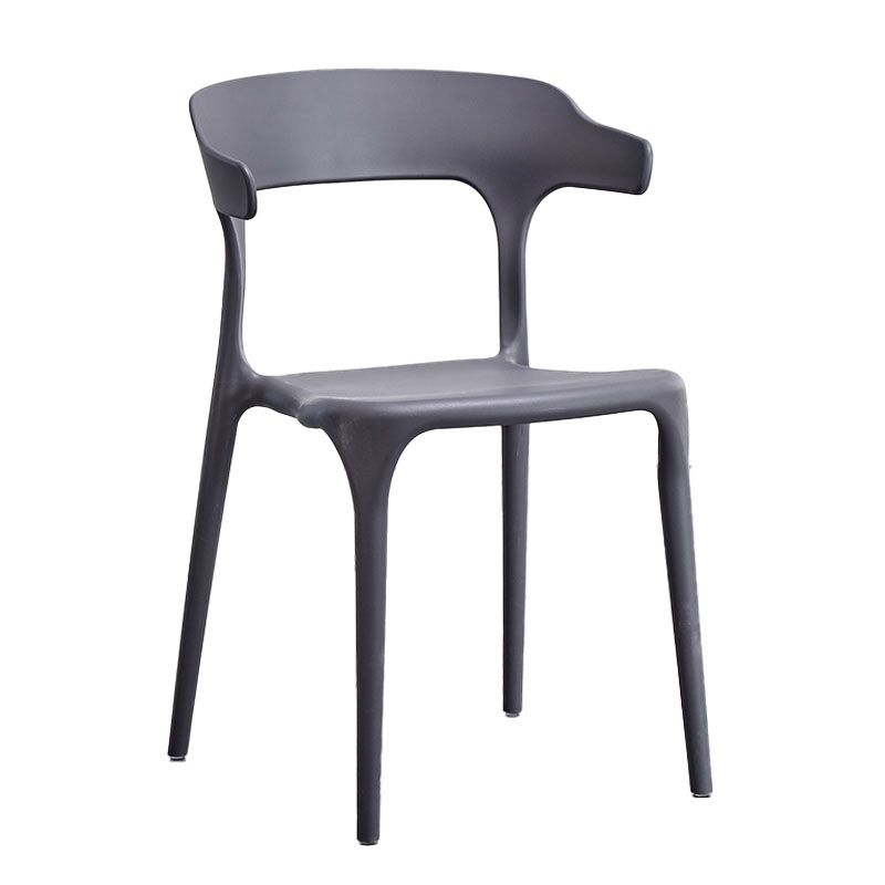Silla de cocina contemporánea que cena la silla lateral sin brazos con las piernas plásticas