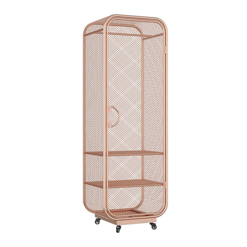 Bedroom Metal Wardrobe Cabinet Industrial Storage Cabinet with Garment Rod