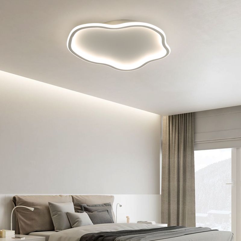 Lámpara de techo LED de aluminio, accesorios de iluminación de montaje empotrado sencillos para sala de estar