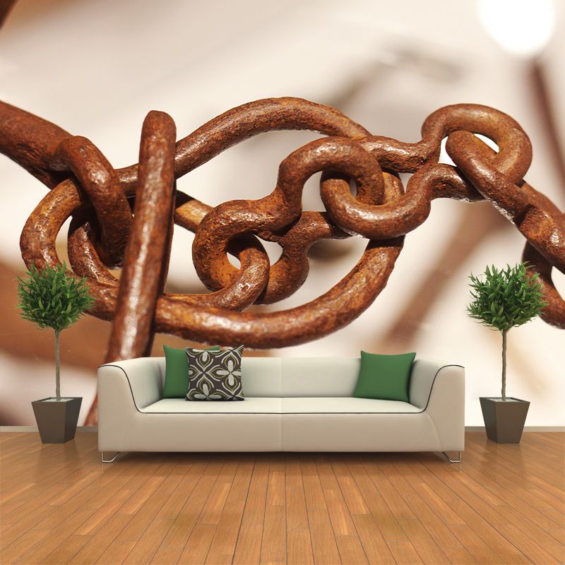 Rusty Metal Removable Wall Mural for Living Room Wall Decor, Water Resistant
