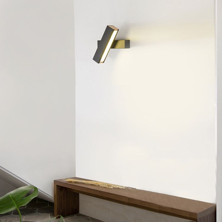 Luz de la pared de la pared de sombra cuadrada simple de luz simple iluminación de pared de metal de estilo simple