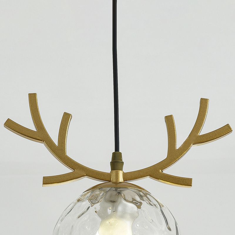 Sphärische Restaurant Anhänger Beleuchtung Glas 1 Licht moderner Stilhängeleuchte