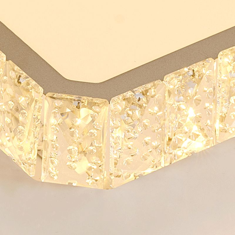 Luz de montaje de techo de cristal geométrico de iluminación de techo de montaje de LED de estilo moderno