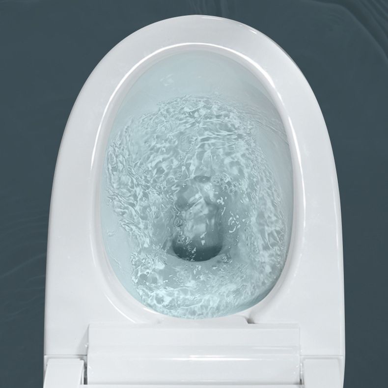 Siphon Jet Elongated Toilet Bowl Modern Flush Toilet With Seat for Bathroom