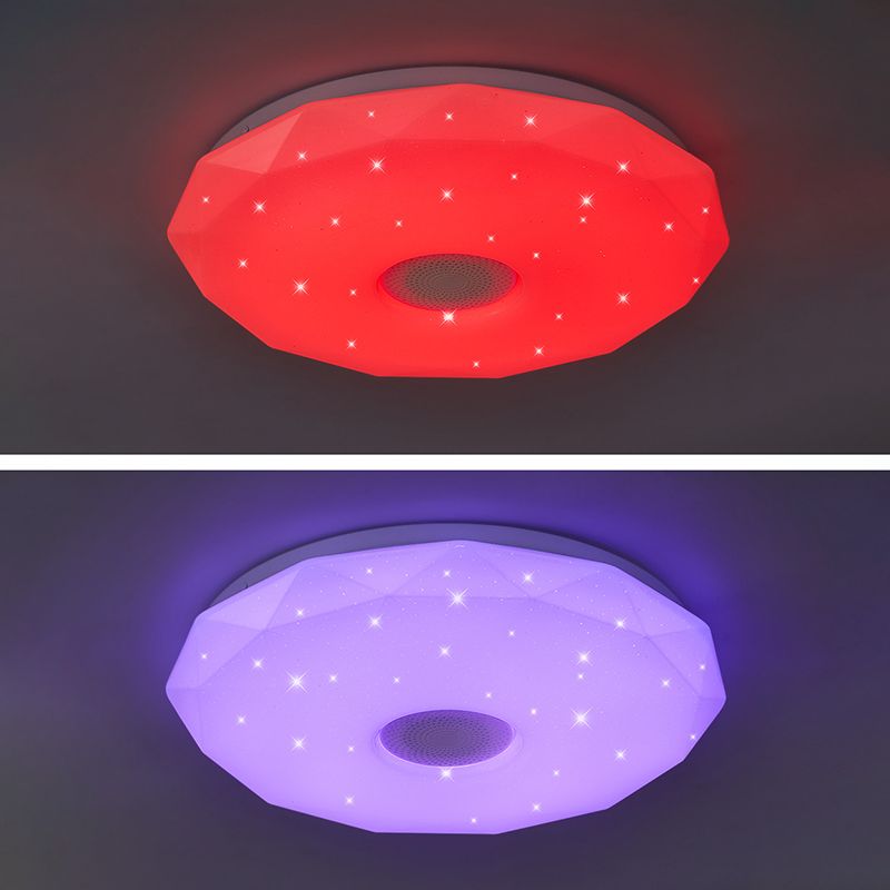 Lámpara de techo moderna, luz de control de teléfono, luz LED Bluetooth, luz de dormitorio