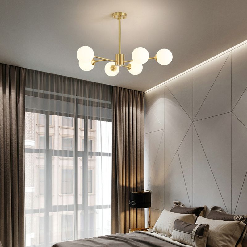 Luz de múltiples luces colgantes de vidrio lámparas de colgante de estilo moderno