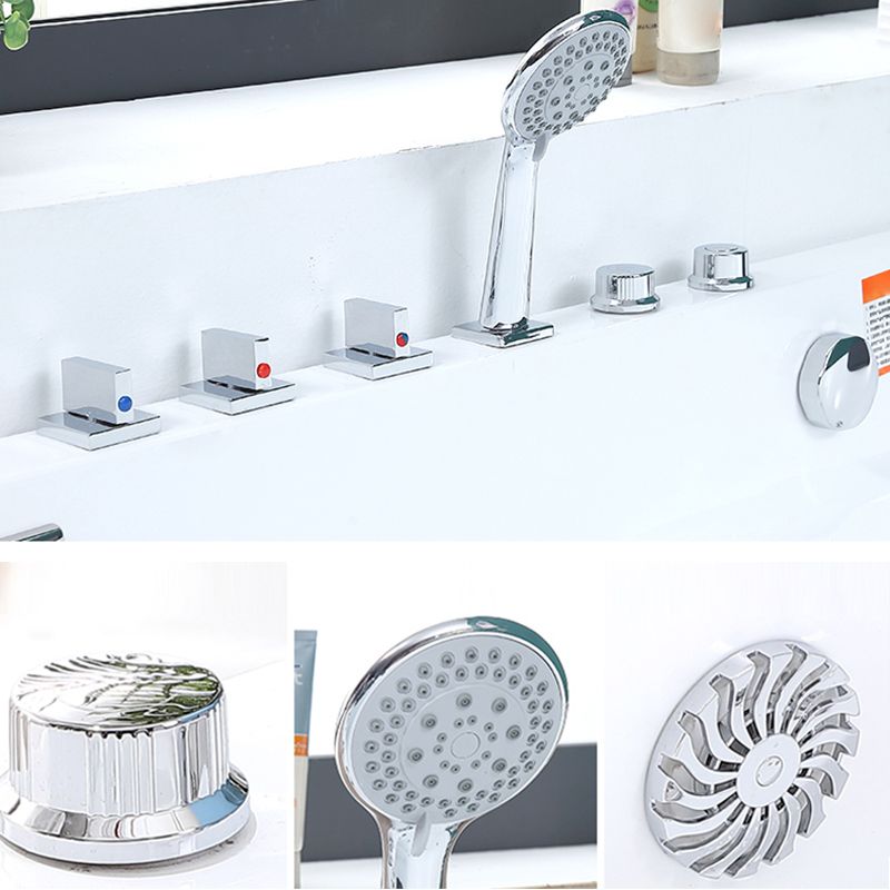 Modern Free Form Bathtub with Drain and Overflow Trim Acrylic Bath