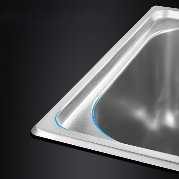 Stainless Steel Kitchen Double Sink Drop-In Kitchen Sink with Drain Assembly