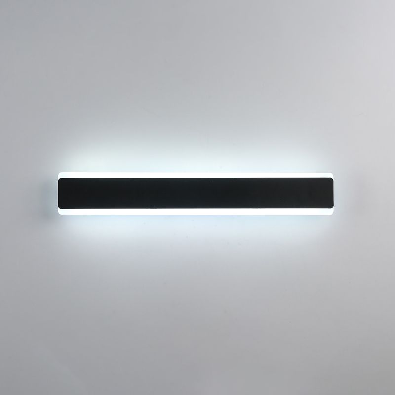 Apliques de pared lineal de metal estilo contemporáneo 1 lámpara de pared ligera para sala de estar