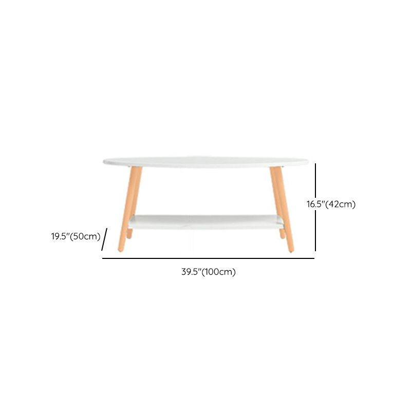 Contemporary Coffee Table Wooden Natural Coffee Cocktail Table