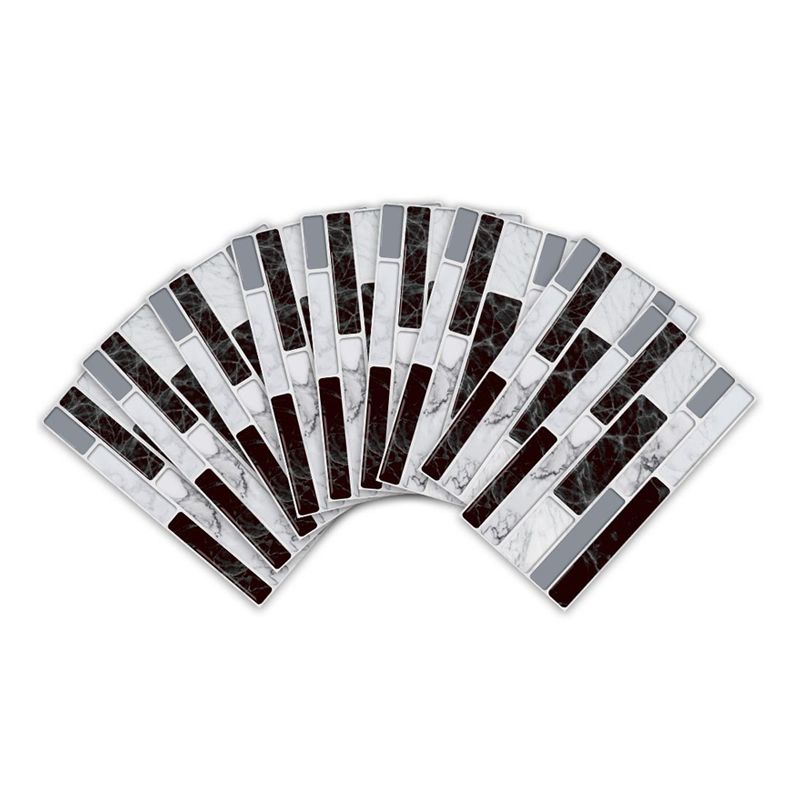 Adhesive Mosaics Tile Brick Wallpapers 8' L x 4" W Contemporary Wall Decor for Home