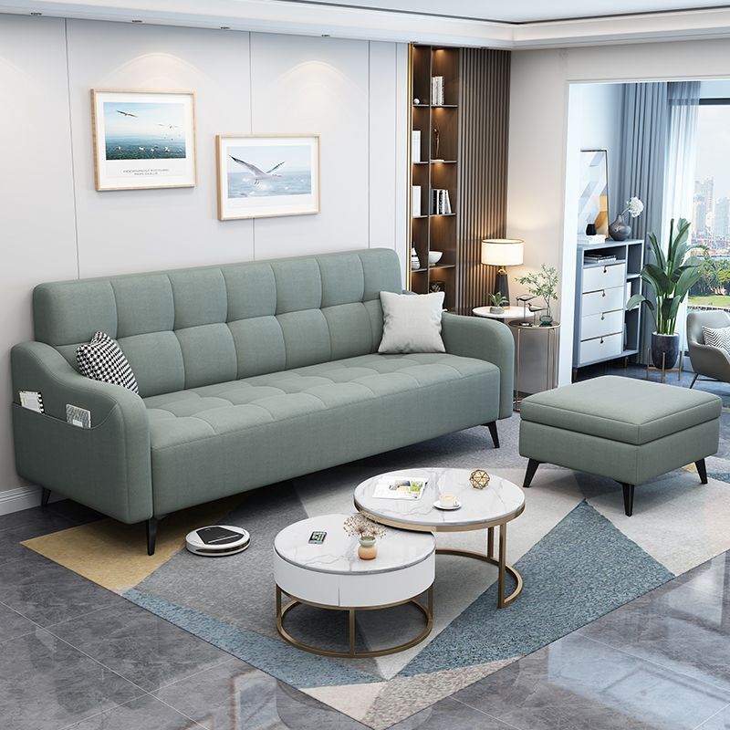 Modern Linen Charles Of London Sofa with Storage Bag for Living Room, Apartment