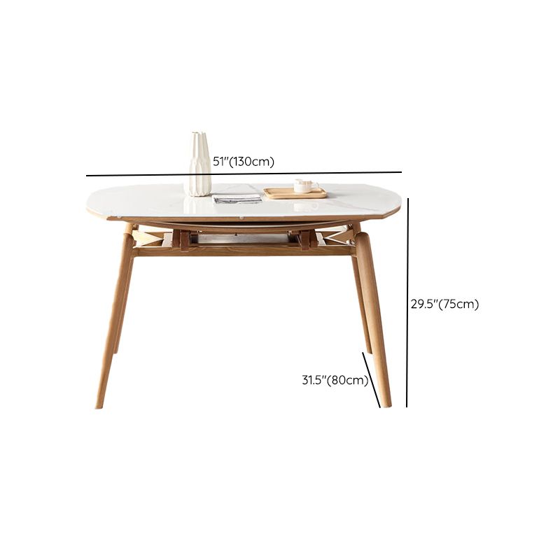 Modern 1/4/5/7 Pieces Furniture Stone Round Dining Table Set in White