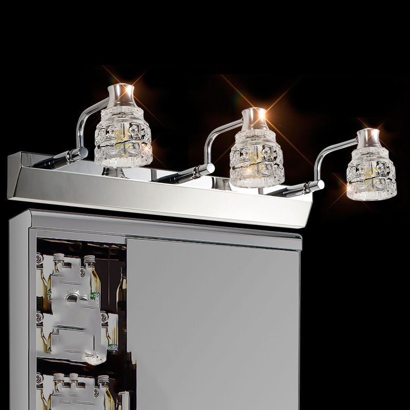 Geometric Vanity Lighting Modern Style Crystal 1 Light Vanity Wall Sconce