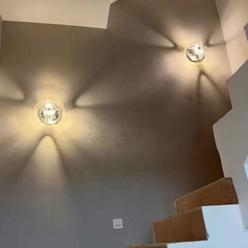 Contemporary Glass Shade Wall Lighting Ideas 1-Light Wall Sconce Lighting