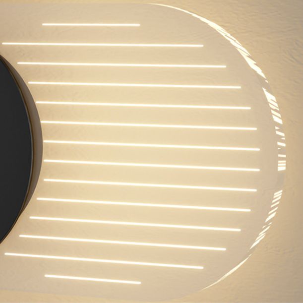 Approchons muraux d'horloge Lights Wall Modern Metal 1 Lumière Lumière d'éclairage en or