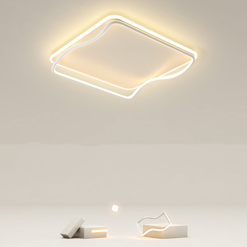 Plafonniers modernes avec abat-jour en silicone Plafonnier LED encastré