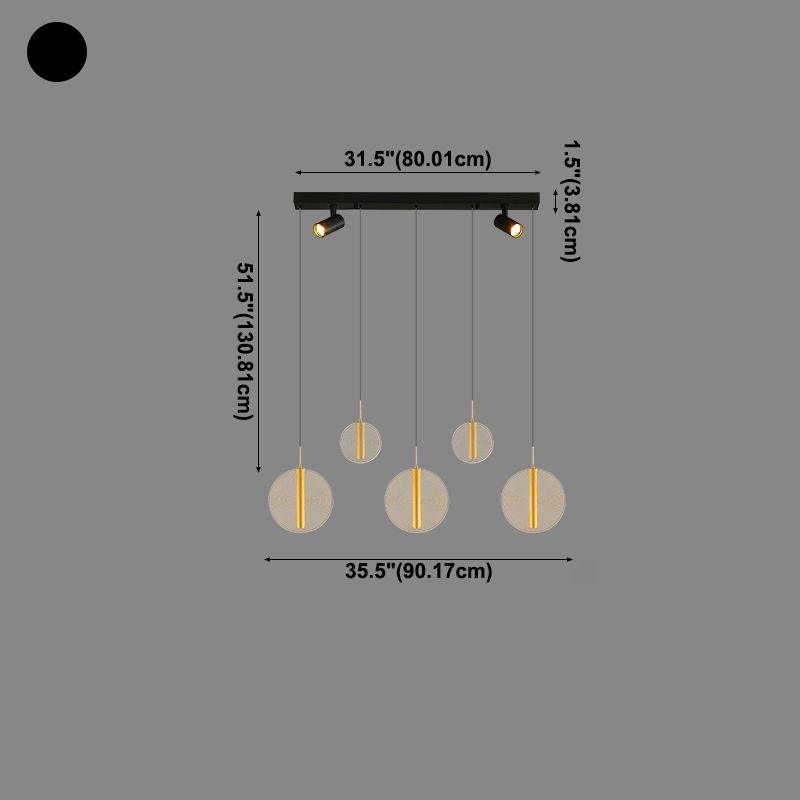 Unique Shape Island Lights Modern Style Metal Pendant Light Fixtures