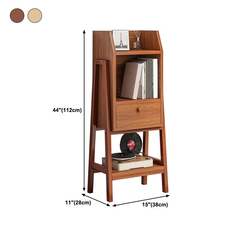 Vertical Bookcase Scandinavian Engineered Wood Shelf Bookcase