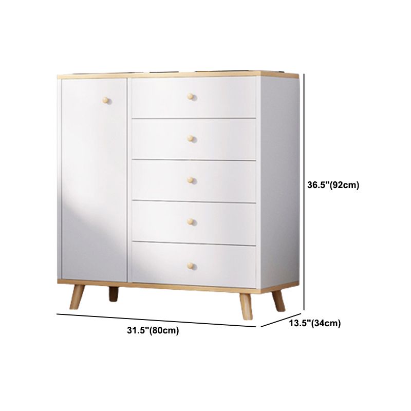 Contemporary Accent Chest 13.38" Wide Wood Rectangle Chest with Drawers