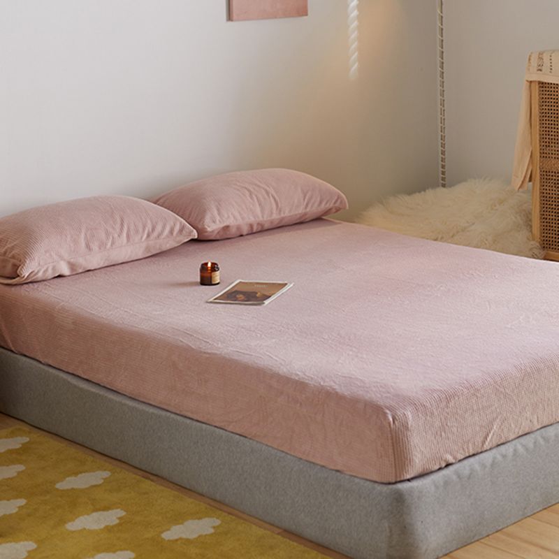 Solid Color Bed Sheet Set Polyester Extra Soft Bed Sheet Set