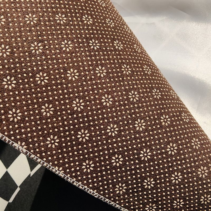 Creative Geometry Rug Rectangle Shape Stain Resistant Shape Rug for Home Decor