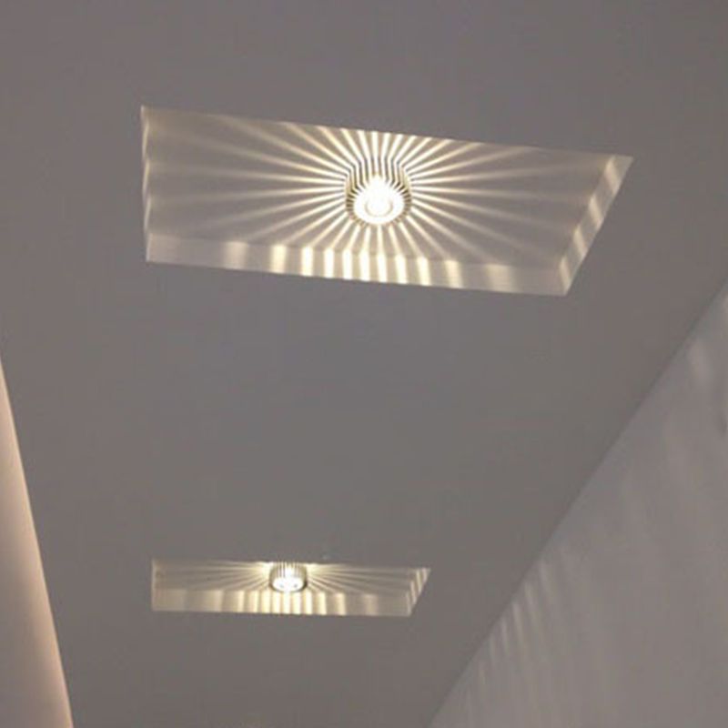 Sunflower Effect RGB Flush Light Fixtures Modern Aluminum LED Flush Ceiling Light