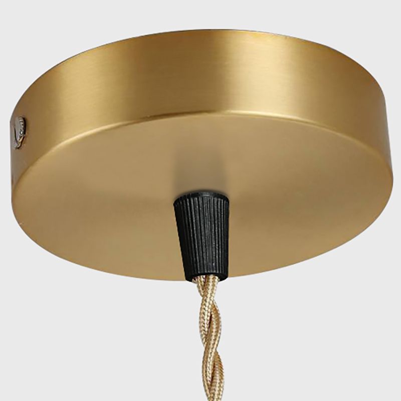 Lampe suspendue de style contemporain simple léger métallique pour le café du salon