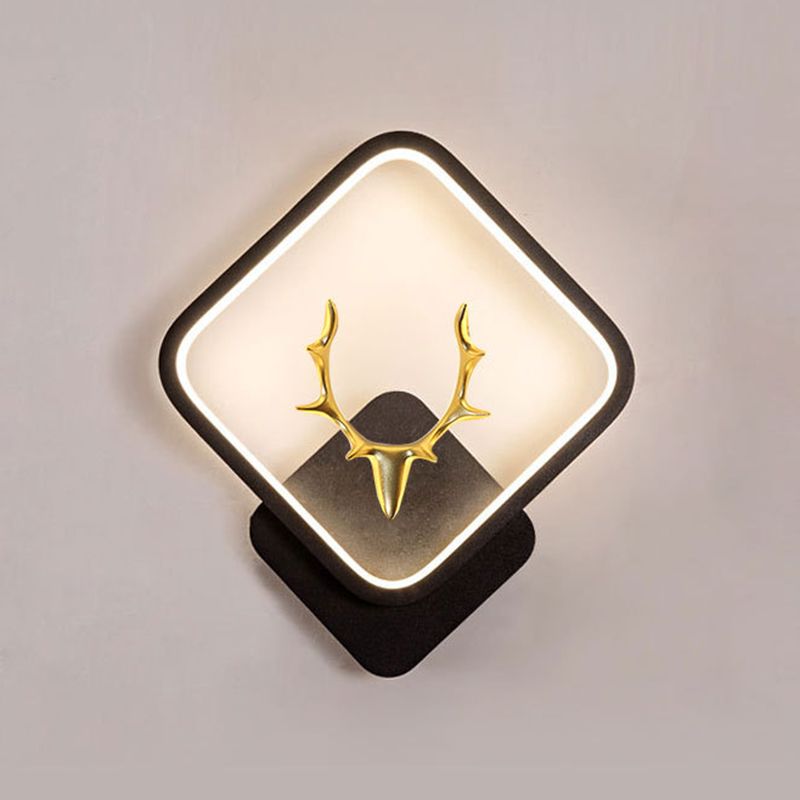 Metal Antler Sconce Light Fixture Simplicity Style LED Wall Mounted Light Fixture
