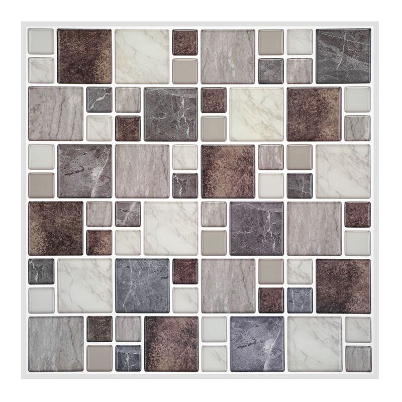 Wall Floor Tile Kitchen Brick Look Waterproof Peel and Stick Wall Floor Tile