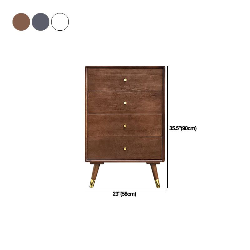 Vertical Wooden Lingerie Chest Modern Bedroom Storage Chest with 4 / 5 Drawers