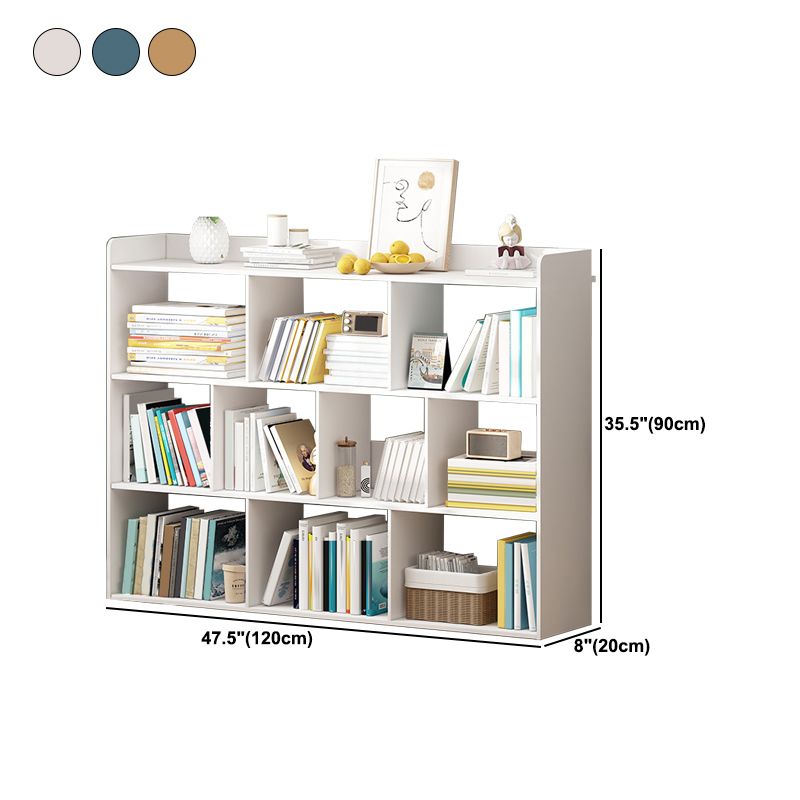 35"H Contemporary Bookcase Etagere Book Shelf Engineered Wood for Study Room
