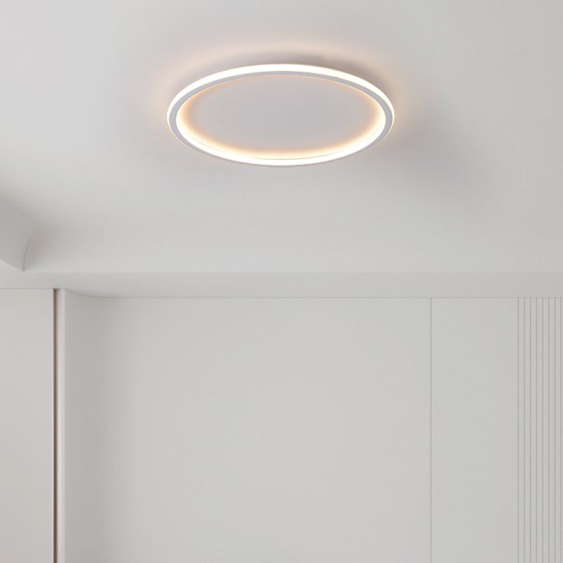 Plafonnier LED moderne et simple de forme ronde, luminaire décoratif d'intérieur, idéal pour une chambre à coucher
