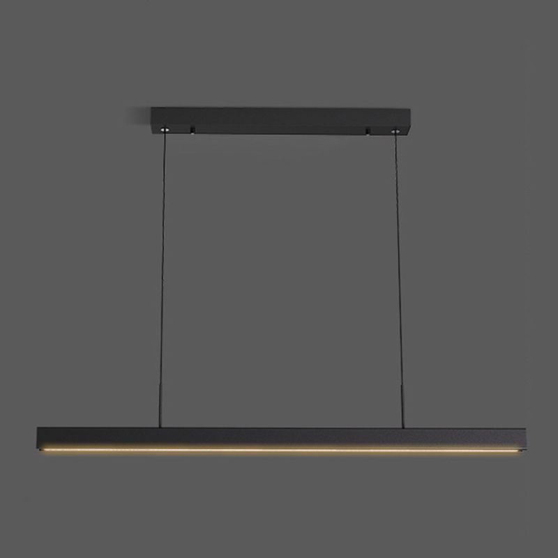 Rectangular Shape Island Pendant Modern Style Metal 1 Lights Island Lighting for Bedroom