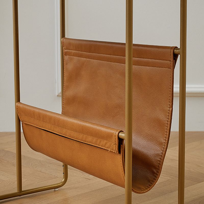 Contemporary Corner Table Round Wood Side Table with Storage