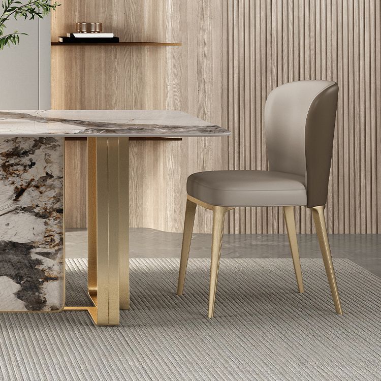 Luxury Sintered Stone Top Dining Set Rectangle 1/3/5/6 Pieces Dining Room Table Set