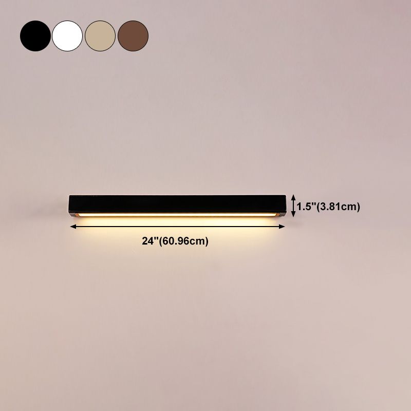 Modern Style Linear Shape Wall Sconce 1 Light Sconce Lighting for Bedroom