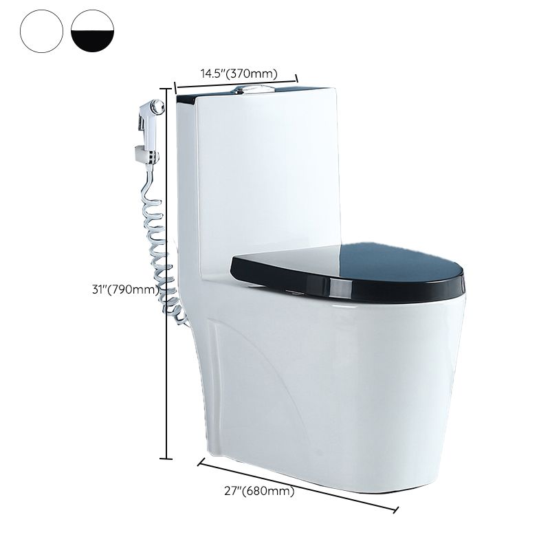 Traditional Ceramic Flush Toilet Spray Gun Included Urine Toilet for Bathroom