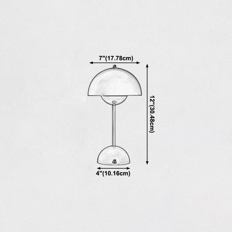 Macaroon Dome Shade Tischlampe, einfaches Metalltischlicht mit Ein/Aus -Schalter