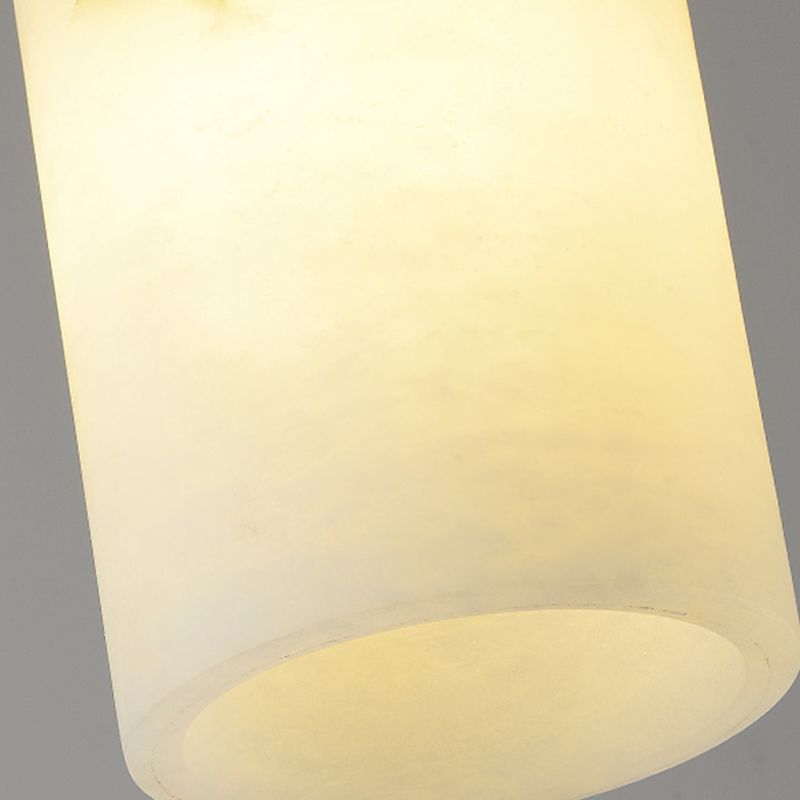 Marble Geometry Shape Hanging Lights Modern Style 1 Head Hanging Mount for Restaurant