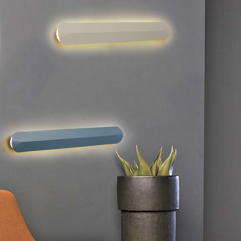 1 Light Linear Wall Mount Light Modern Metal Wall Mount Light Fixture