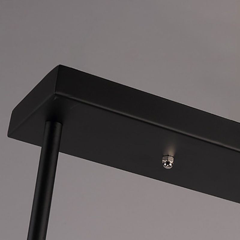 Posteo colgante de tono de platillo de platillo de hierro forjado de estilo industrial de estilo industrial de 3 luces para el bar de restaurantes