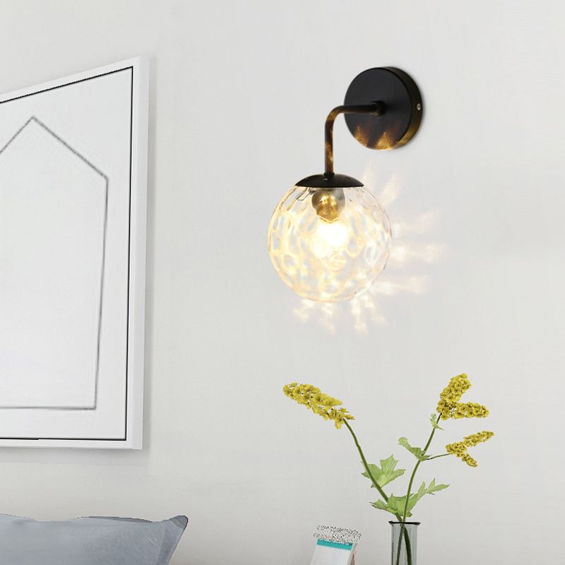 Globe Shade Wall Light Glamp 1 licht Moderne minimalistische stijl SCONCE LICHT VOOR SLAAPKAMER