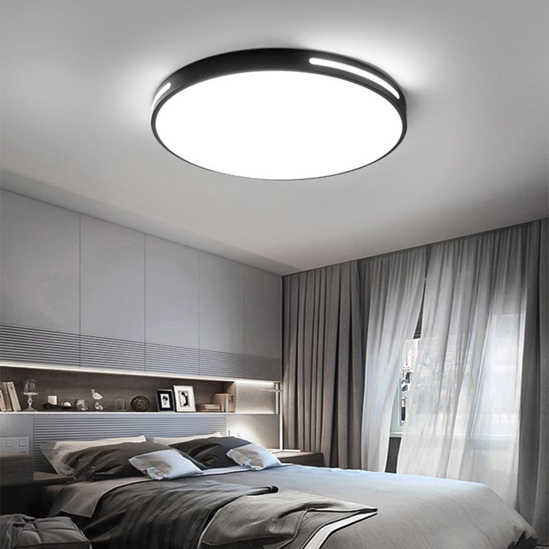 Schwarzer Rahmen Acryl Flush Mount Beleuchtung Moderne Deckenbefestigung für Wohnzimmer