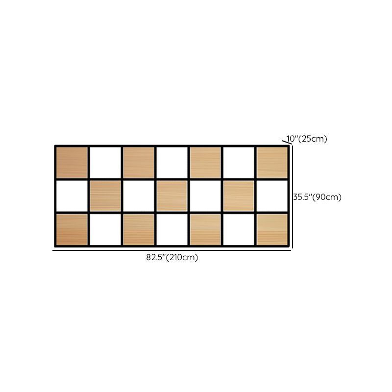 Contemporary Wooden Bookcase Floating Natural Closed Back Bookshelf